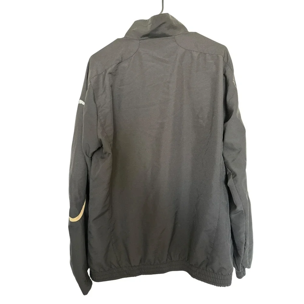 Puma Italia Italy FIGC Soccer Track Jacket Mens Medium Black Gold Full Zip Coat - Picture 2 of 2